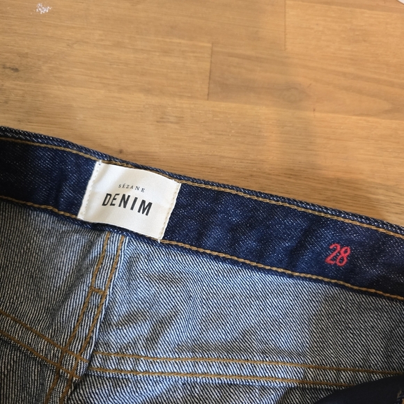 Sezane Dark Blue Indigo Denim High Rise 28 | Non stretch - Picture 4 of 13